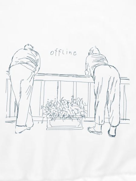 Mann und Frau offline