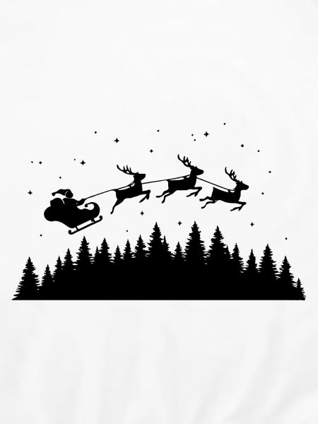Weihnachtsmann Schlitten Rentiere