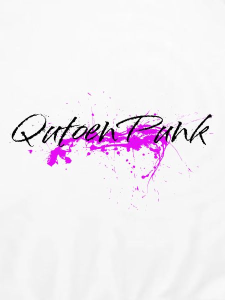Pinker Farbklecks - Quoten Punk Statement