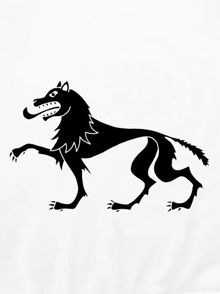 Mittelalterlicher Schwarzer Wolf
