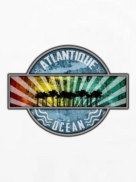 Farbige Sonnenstrahlen am Atlantik