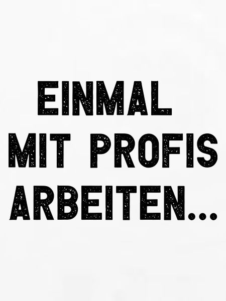 Einmal Mit Profis Arbeiten
