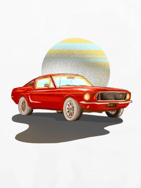 Auto rotes Auto