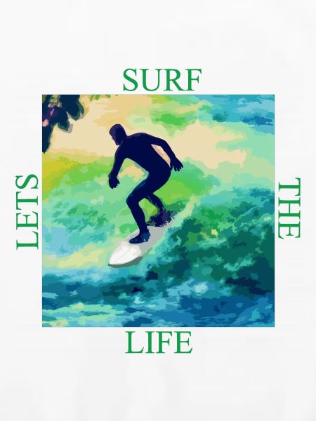 Surfer auf Farbwellen