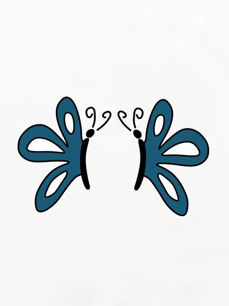 Blaue Schmetterlinge Geschenk für sie 