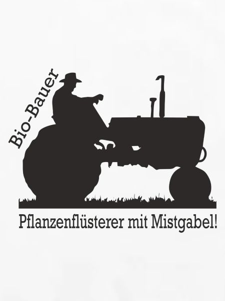 Biobauer Pflanzenflüsterer Mistgabel Geschenk