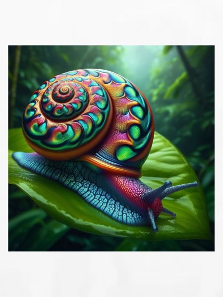 Mehrfarbige Schnecke