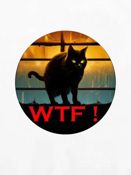 WTF Katze im Abendlicht