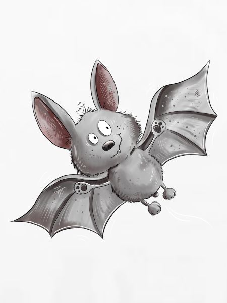 Flatternde Fledermaus