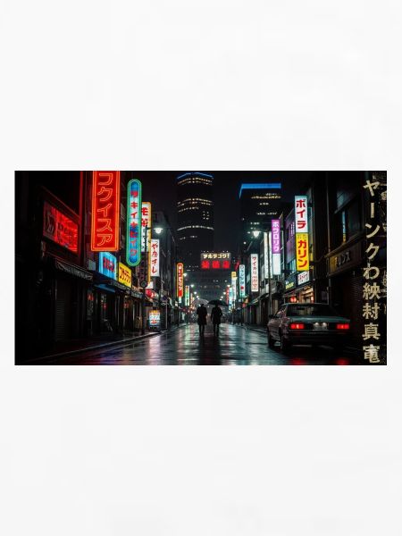 Nachtleben Tokios Neon-Straße