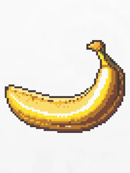 Pixelbanane Retro Pixelkunst
