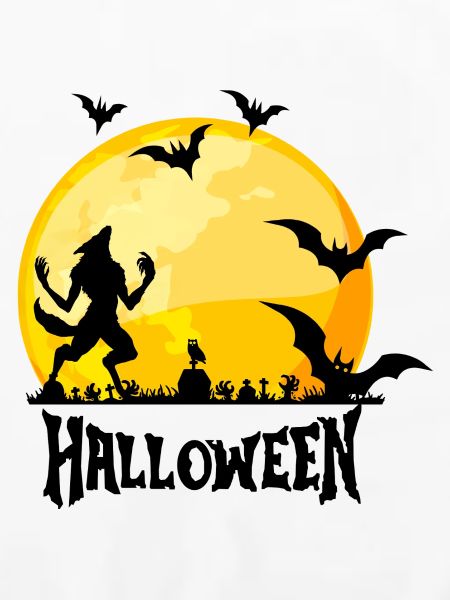 Halloween Vollmond Werwolf 