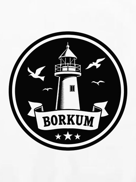Leuchtturm Borkum Maritimes Emblem