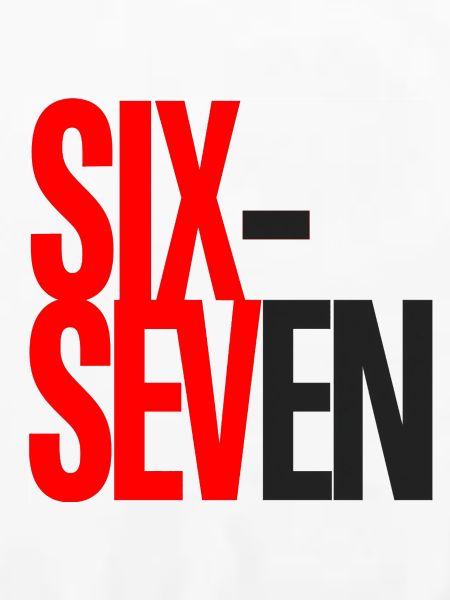 Sechs- und Sieben-Typografie-Logo