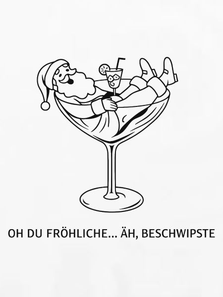 Weihnachts-Cocktail im Glas