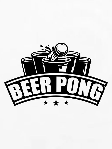 Beer Pong Becher Sterne Schwarz