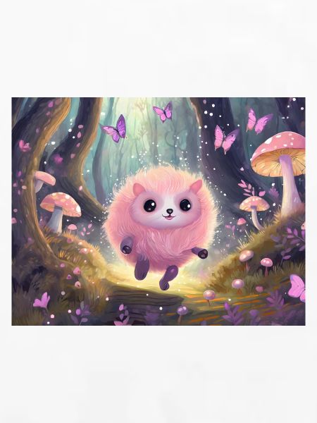 Fluffiges Waldkätzchen im Feenwald