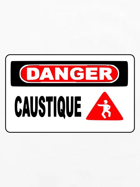 Panneau Danger Caustique