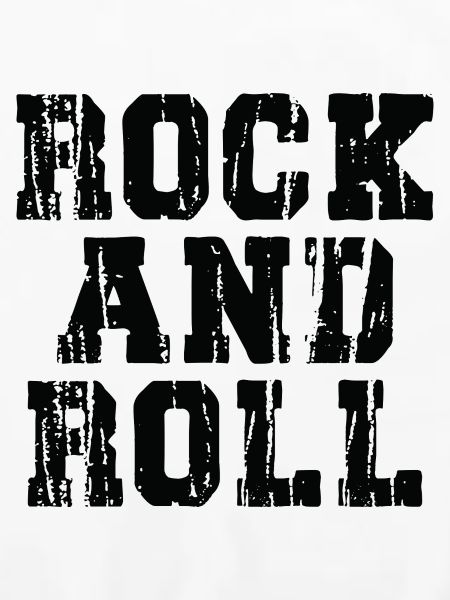 Rock'n'Roll-Distressed, fettes Typografie-Design