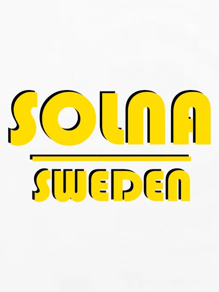 Solna Sweden Retro-Typografie