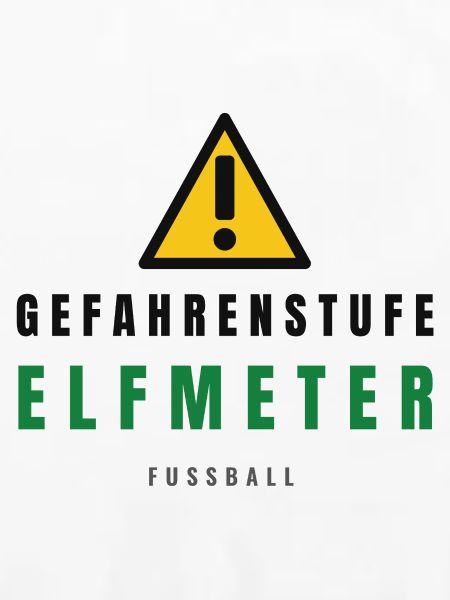 Gefahrenstufe Elf Meter Fußball