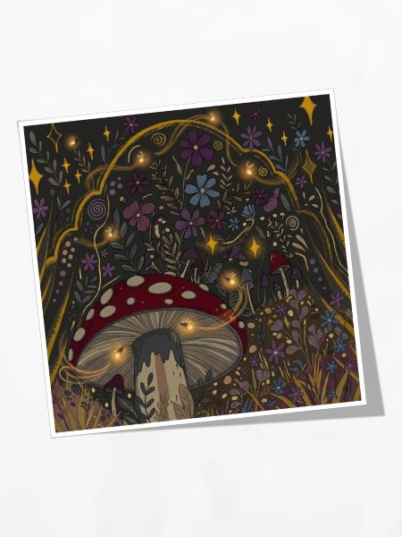 Mystisches Pilzdesign
