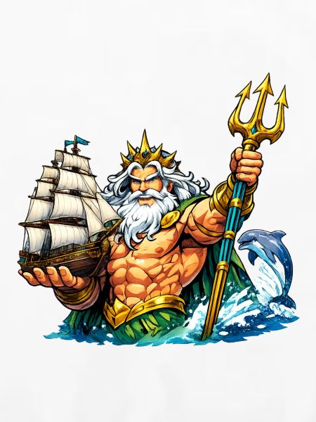 Neptun mit Seegelschiff
