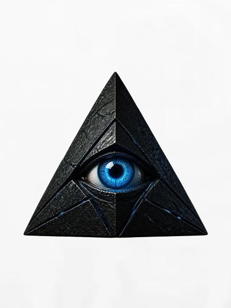 Pyramide mit blauem Auge