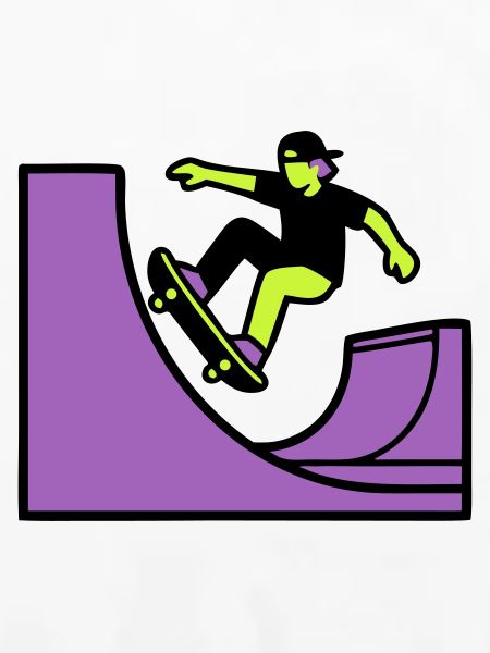 Skateboard Halfpipe Grafik