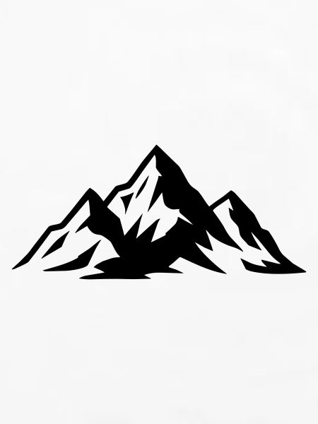 Silhouette der Schweizer Alpen