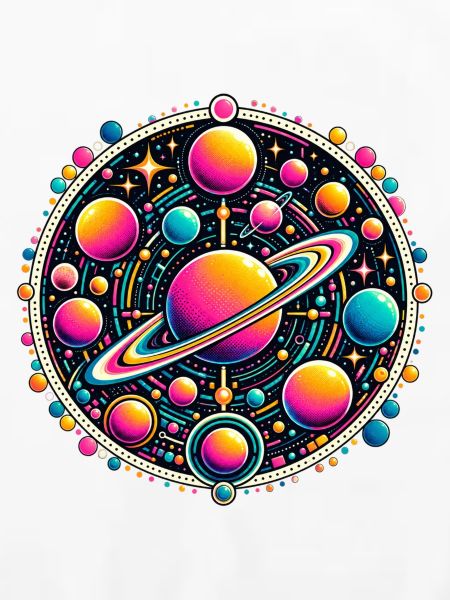 Kosmische Planeten Neon