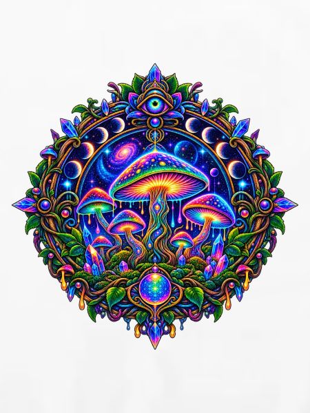 Kosmisches Pilz Mandala