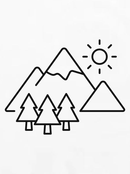 Symbol der Bergwaldlinie
