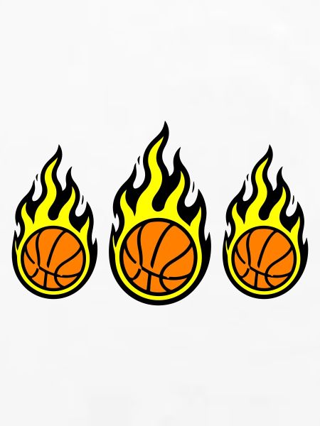 Basketball Flamme Symbol