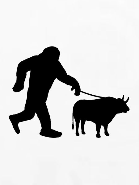 Sasquatch und Stier
