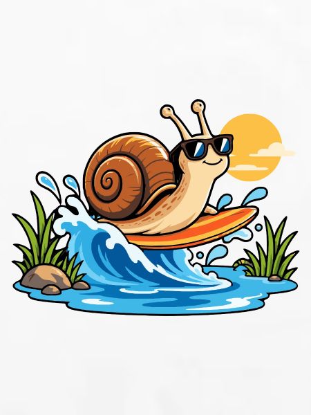 Surfing Snail