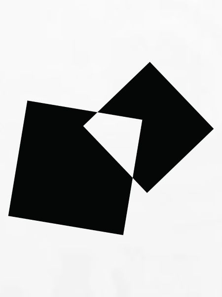 Geometrisch überlappende Quadrate