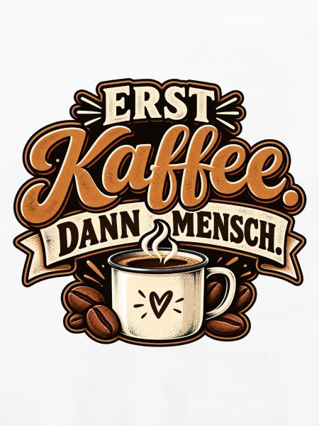 Erst Kaffee. Dann Mensch. Kaffeetrinker