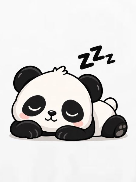 Schlafender Panda Traumzeit