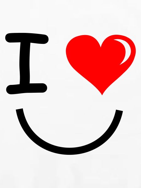 I Love Gesicht