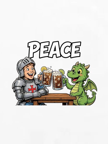 Ritter trifft Drache: Friedenstoast
