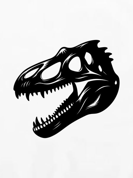 T. Rex-Dinosaurier-Schädelfossil