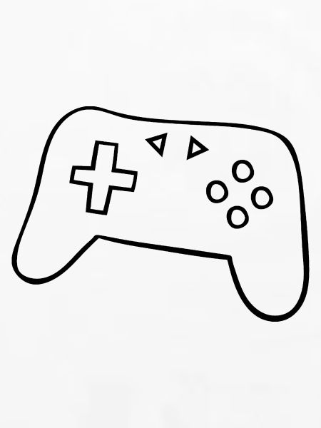 Klassischer Gamepad Silhouette