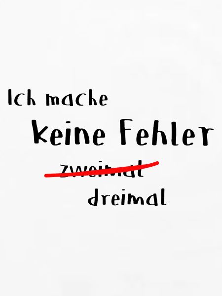 Keine Fehler 2 mal