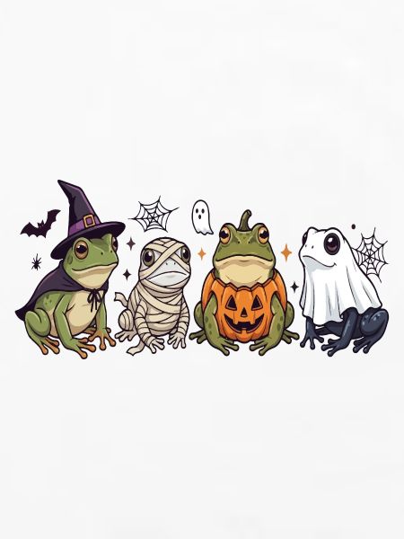 Unheimliche Frösche Geister-Halloween