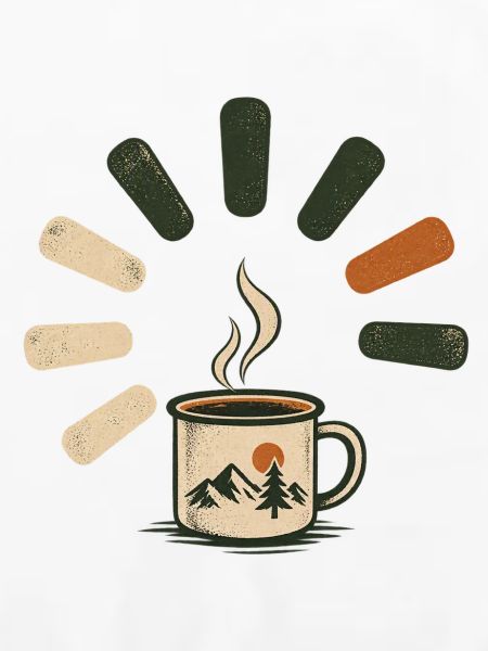 Dampfende Kaffeetasse