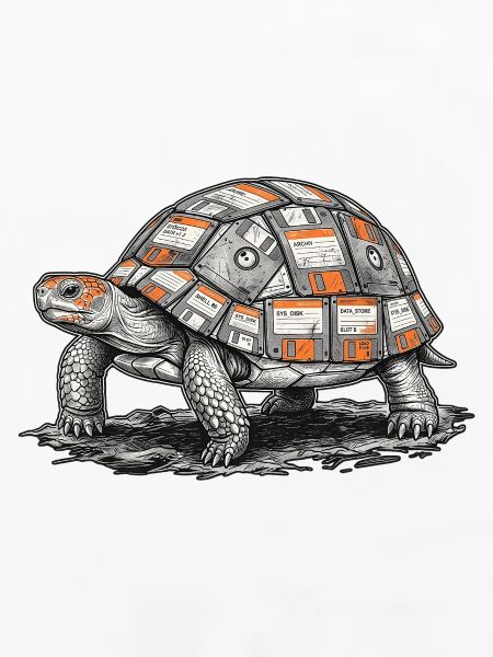 Disketten Schildkröte