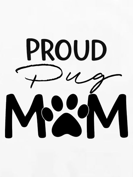 Stolze Puggy Mutter, Mops