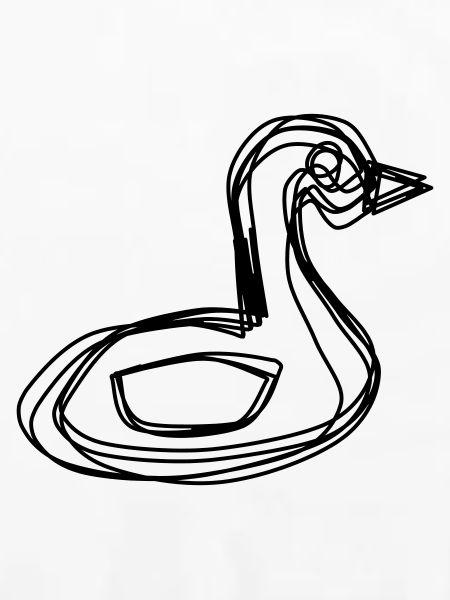 Schwan handgezeichnet