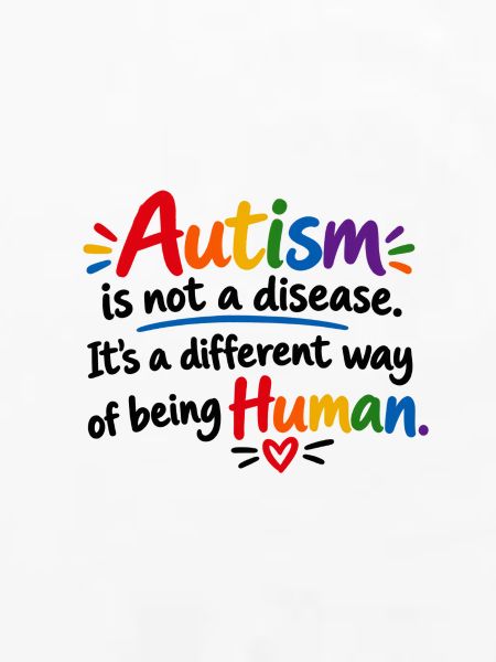 Autismus Akzeptanz Regenbogen Design